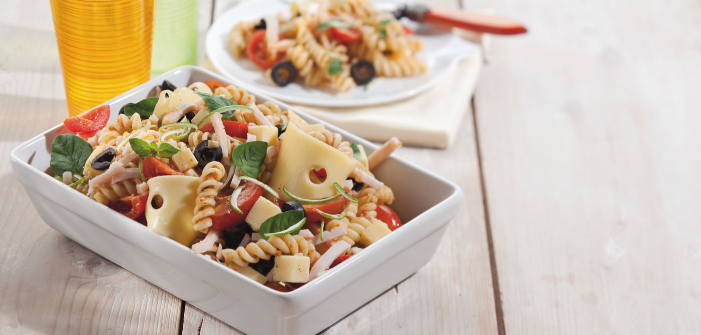 Salade de pâtes italienne au poulet fumé