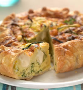 Quiche aux courgettes